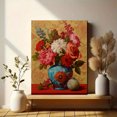 thumbnail image 6 of Qisvanset Vibrant Floral Vase Art Canvas Print 15.75x11.81 Inches, 6 of 8
