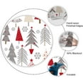 thumbnail image 3 of Christmas Kitchen Curtains Short and Valance Set Winter Xmas Tree Dining Room Fabric Curtain Drapes White and Red Holiday Cafe Curtains Valance for Home Decor, 3 of 5