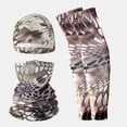 thumbnail image 4 of ski mask camo bandana UV Protection Cooling Neck Gaiter Sun Hood Face Cover for Men Women Outdoor Hiking Running Cycling Travel Breathable Lightweight Polyester,Brown, 4 of 4