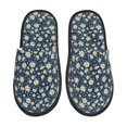 thumbnail image 1 of Balery Daisy Floral B Pantuflas de Casa de Felpa Silenciosas con Diseño Estampado, Zapatillas Cómodas Antideslizantes de Algodón para Interior-Large, 1 of 8