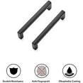 thumbnail image 6 of 10 Pack Solid 3-3/4 Inch Center to Center Slim Square Bar Drawer Handles Kitchen Cabinet Handles Black Drawer Pulls Kitchen Cabinet Hardware Kitchen Handles Matte Black Cabinet Pulls, 6 of 7
