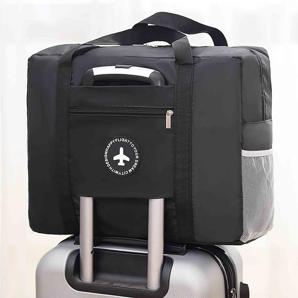 Bolsa de viaje ZJT250131444 | Maleta plegable con ruedas y organizador de ropa y bolsillo impermeable de PVC | Bolsa deportiva y de fin de semana para mujer, ideal para cosméticos, toallas, aparatos