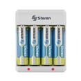 thumbnail image 2 of Kit Cargador Steren con pilas recargables 4 AA (1,300 mAh) + 4 AAA (600mAh), 2 of 5