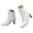 White-B, variant on Vintage Victorian Boots for Women Kitten Heel Renaissance Ankle Booties Lace up Oxfords Granny Witch Shoes