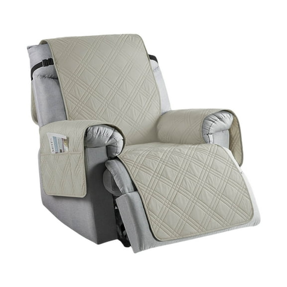 Waterproof Recliner Chair Cover, Non Slip Singly Sofa Recliner Covers with Pocket, Washable Reclining Chair Cover Furniture Protector for Pets,for living Room and Bedroom 24.8"