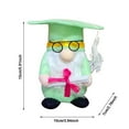 thumbnail image 3 of TIELUTT Graduation Grad Swedish Tomte for Graduation Decorations Green Figurine Class Of Party Table Home, 3 of 4