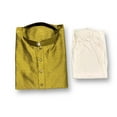 thumbnail image 6 of Mens Traditional Green Silk Kurta Pajama, 6550, 6 of 9