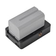 thumbnail image 1 of Batería NP-F Cargador de Batería Placa Adaptadora de Batería Con Puerto de Carga Tipo C USB5V DC7.4V Salidas de Tornillo de 1/4 Pulgadas para Baterías NP-F550 F750 F970, 1 of 7