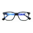 thumbnail image 2 of Men Women Matte Progressive Clear Reading Glasses - Anti Blue Blocker - Zero Power On Top CR20 +3.00, 2 of 4