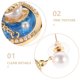 thumbnail image 3 of 1 par de pendientes de inspiración vintage para mujer, estilo bohemio, para uso diario, con concha, pequeños pendientes colgantes., 3 of 6
