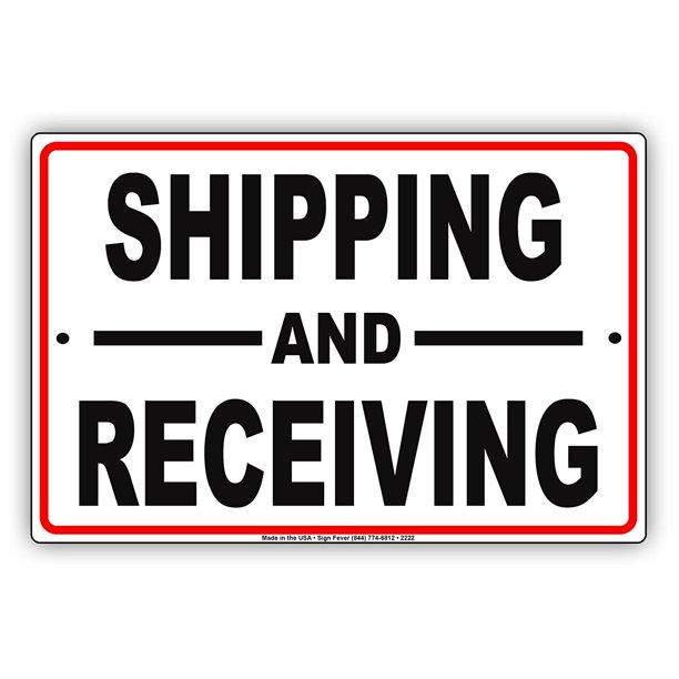 Shipping And Receiving Mail Drop Off Pick Up Dedicated Area Alert