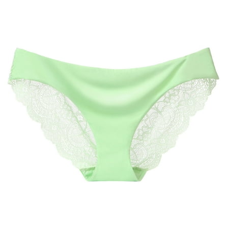 

NECHOLOGY Breathable Briefs for Women Ladies Underwear Lace Hollow Out Seamless Low Athletic Thongs for Women Cotton Underpants H Medium