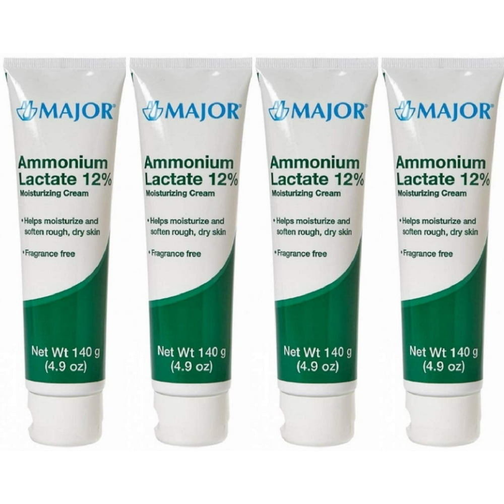 (4 Pack) MAJOR AMMONIUM LAC 12 CREAM AMMONIUM LACTATE12 White 140 GM