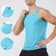 thumbnail image 1 of Camiseta sin mangas con cuello en V para hombre, color liso, informal, de verano, para fitness, sin mangas, para hacer ejercicio, correr, entrenar, chaleco transpirable de poliéster para hombre., 1 of 9