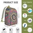 thumbnail image 5 of Fashionable Boho Mandala Floral Backpack with Computer Pocket, Generous College Bookbag, Lightweight School Essential for Work Travel, Perfect Gift, 5 of 5