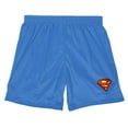 thumbnail image 3 of Superman Classic S-Shield Logo Mens Lined Mesh Shorts, Royal, Medium, 3 of 6