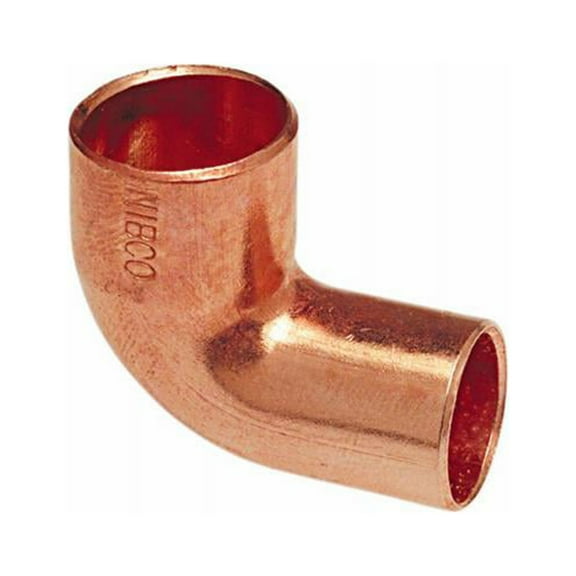 Nibco W01590D Copper Pipe 90-Degree Elbow, 1-1/2 In. FTGxC - Quantity 10