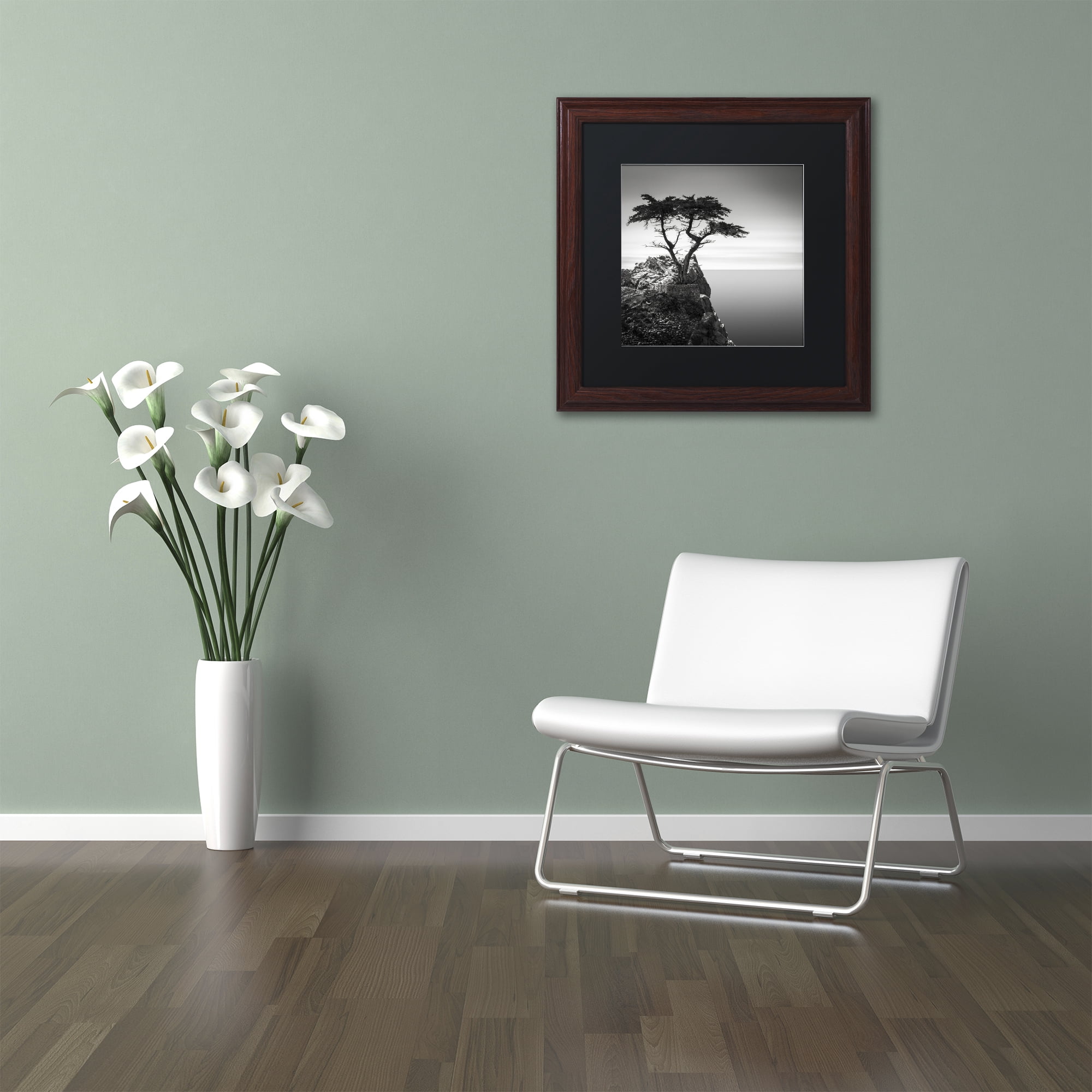 Dave MacVicar The Lone Cypress Matted Framed Wall Art
