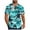 Green^, variant on Tropical Men's George Shirts, Men Casual Fashion Floral Printed Button Down Short Sleeve Turndown Collar Shirt with Pocket, Hawaiian Shirt for Men