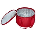 thumbnail image 5 of 2 Pack 11X7 inch Round Insulated Thermal Pie Carrier Slow Cooker Bag,Reusable Insulated Cake Carriers Casserole Carrier Cooler Bags for Potluck,Picnics,Collapsible Lunch bag for Delivery (Red Color), 5 of 7