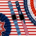 thumbnail image 3 of Peanuts Patriotic HD Unisex Watch Band for Apple Watch - 42/44/45/49mm(46mm Series 10/11) Long Stars & Stripes by Affinity Bands, 3 of 4