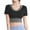 Black-15, variant on Mittory Women's Workout Tops with Built in Bra Quick Dry Short Sleeve Athletic Crop Shirts Yoga Outfits