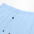 thumbnail image 4 of Jalioing Mens Quick Dry Cargo Shorts Solid Color Loose Breathable Workout Shorts Summer Drawstring Waist Sport Shorts, 4 of 7