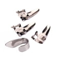thumbnail image 2 of EeaseCA 4 Pcs Médiators de Guitare en Acier Inoxydable pour Pouce et Doigt (Argent), 2 of 8