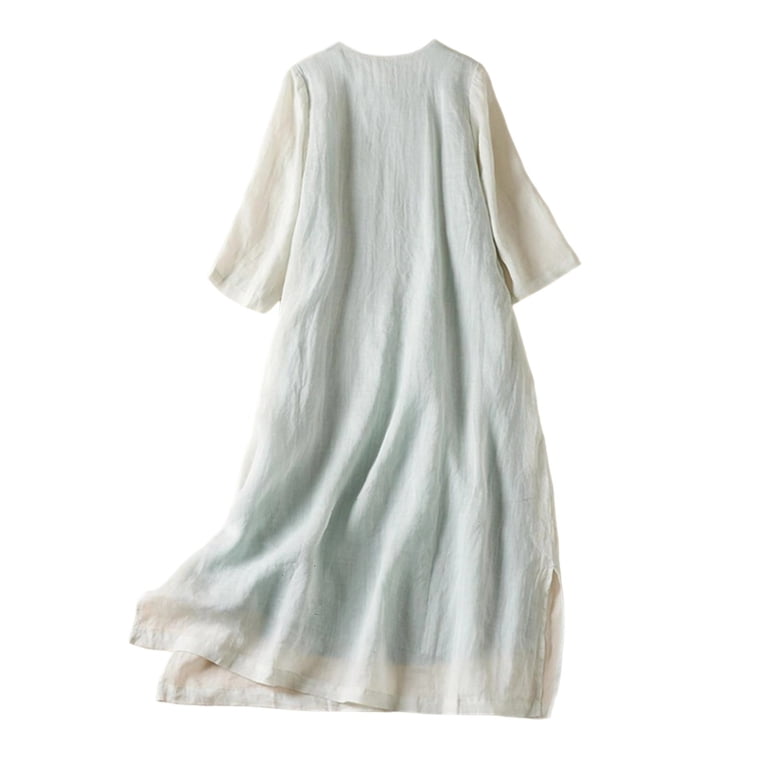embroidered gauze maxi dress Kashiti Dress in Tobacco main image 1
