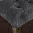 thumbnail image 6 of 2-Pc Dining Chair Set - Classic Button-Tufted Upholstered Chairs with Weathered Wood Legs for a Contemporary Look, 6 of 15