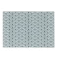 thumbnail image 1 of Geometric Cutting Board, Seigaiha Pattern Overlapping Half Circles Wave Pattern Traditional Japanese, Decorative Tempered Glass Cutting and Serving Board, Small Size, Cadet Blue White, by Ambesonne, 1 of 1