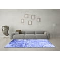 thumbnail image 3 of Ahgly Company Indoor Square Oriental Blue Industrial Area Rugs, 7' Square, 3 of 4