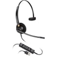 thumbnail image 1 of Poly - EncorePro 515 USB-A and USB-C USB Headset (Plantronics) - Cloud System Updates - Acoustic Hearing Protection - Works with Avaya, Genesys, and Cisco Call Center Platforms - Single Ear/Mono,Black, 1 of 1
