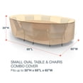 thumbnail image 4 of Budge Small Beige Patio Oval Table/Chairs Cover, Sedona, 4 of 8