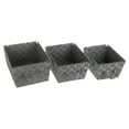 thumbnail image 5 of Whitmor Woven Strap Storage Baskets - Set of 3 - Gray, 5 of 10
