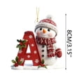 thumbnail image 3 of SPOORYYO Christmas Tree Ornament Hanging Decor, Acrylic Christmas Decoration Pendant with Hanging Rope for Tree, Wreath, Wall and Holiday Display, STYLE A, 3 of 7