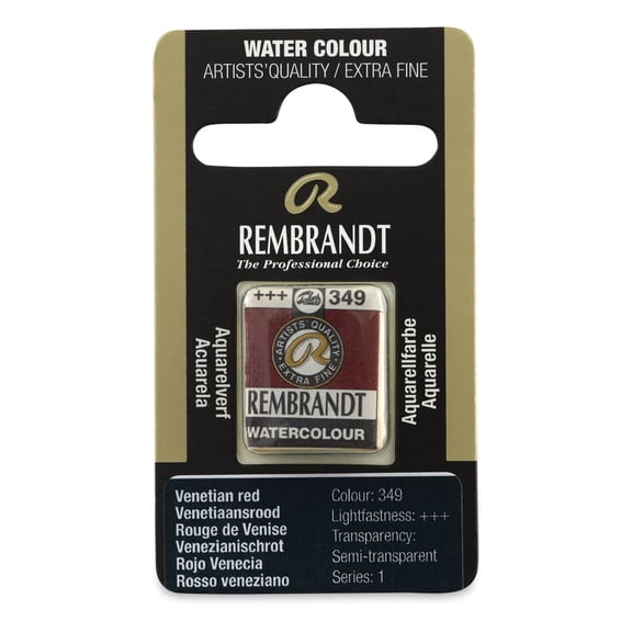 Rembrandt Watercolor Half Pan - Venetian Red
