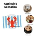 thumbnail image 5 of Amarainy Lobster Blue Striped Table Mats Set Of 4 For Home Kitchen Table Decor 12x18 inch, 5 of 5