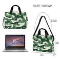 thumbnail image 3 of FORMRS 16" Laptop Sleeve Bag Carrying Case with Handle Travel Shoulder Briefcase, Light Green Camouflage Design, 3 of 8