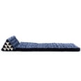 thumbnail image 6 of Leewadee - Comfortable Japanese Floor Mattress - Thai Floor Bed With Triangle Cushion - Futon Mattress - Thai Massage Mat,  Black White, Kapok Filling, 6 of 6