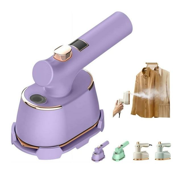 Handheld Portable Mini Travel Steam Iron Anti-Scalding Base 2 in 1 Portable Steam Iron