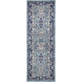 thumbnail image 1 of Unique Loom 3132741 Area Rug, 2 Feet 2 Inch x 6 Feet, Turquoise/Navy Blue, 1 of 5