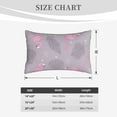 thumbnail image 6 of Balery Pink Flamingo Pillow Covers,Bed Pilowcases,Reversible Plush Throw Pillow Covers End Pillow Encasement,Pillow Case - 16"X24", 6 of 9