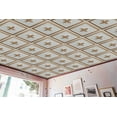 thumbnail image 4 of Dundee Deco's Modern Pearl White Gold Floral Glue Up/Drop In Ceiling Panels, 2 ft. X 2 ft. (4 sq ft.) each, Pack of 10, 4 of 5