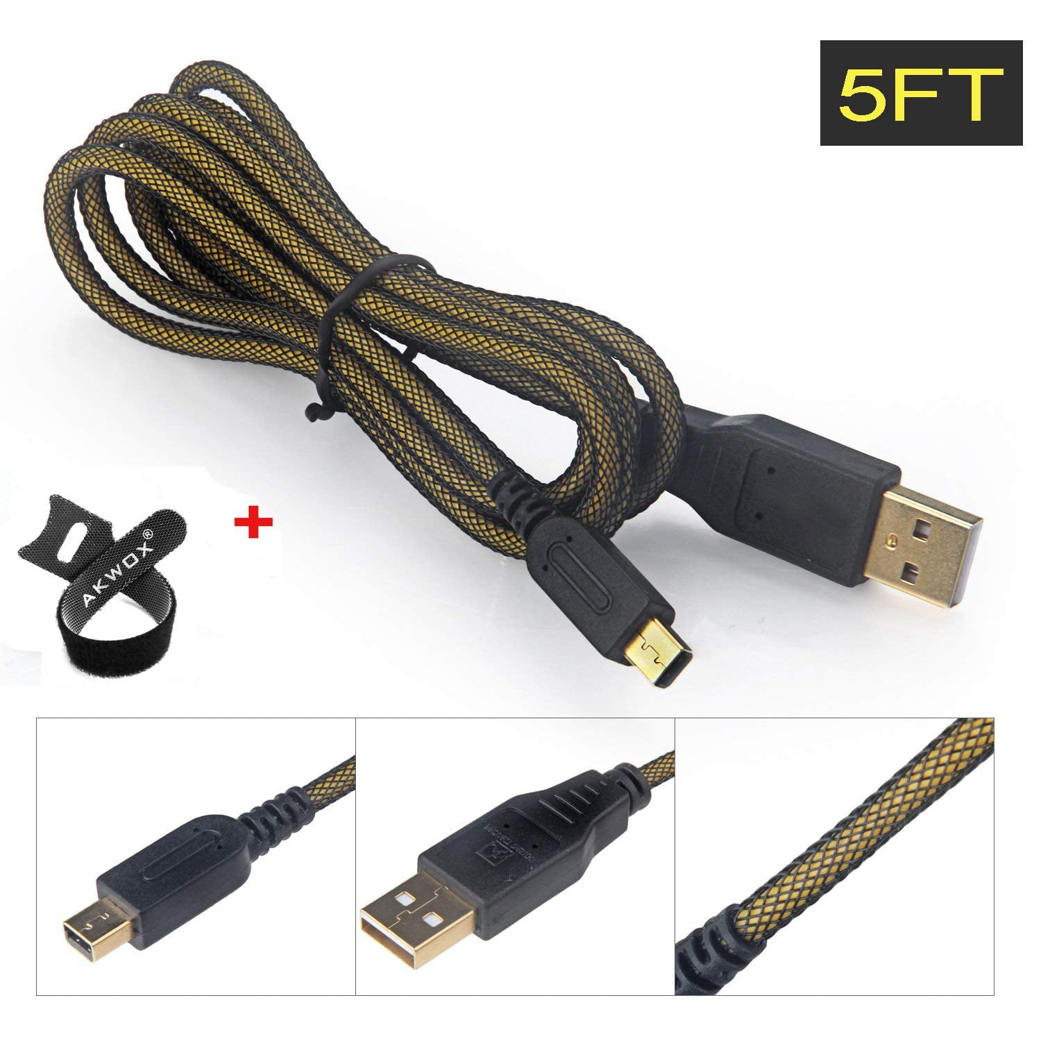 Upgraded High Speed USB Charger Charging Cable For Nintendo 3DS XL/3DS/New 2DS XL/DSi/DSi XL