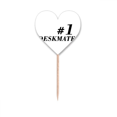 thumbnail image 1 of Number.1 Deskmate Graduation Season Toothpick Flags Heart Lable Cupcake Picks, 1 of 3