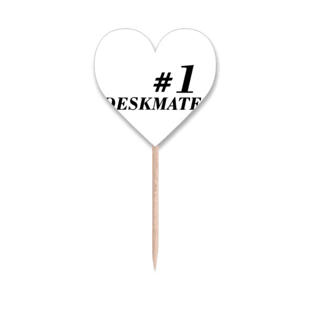 Number.1 Deskmate Graduation Season Toothpick Flags Heart Lable Cupcake Picks