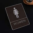 thumbnail image 2 of BRIGHTFUFU Letreros de baños de 3 piezas para el centro comercial Signo de baño femenino Signos de baño reutilizables de baños, 2 of 6