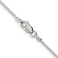 thumbnail image 4 of Sterling Silver Rhodium-Plated 1mm Round Snake Chain (30 X 1) Made In India qsn030r-30, 4 of 5