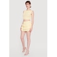thumbnail image 2 of Women's Solid Textured Knit Tiered Mini Skirt, 2 of 5